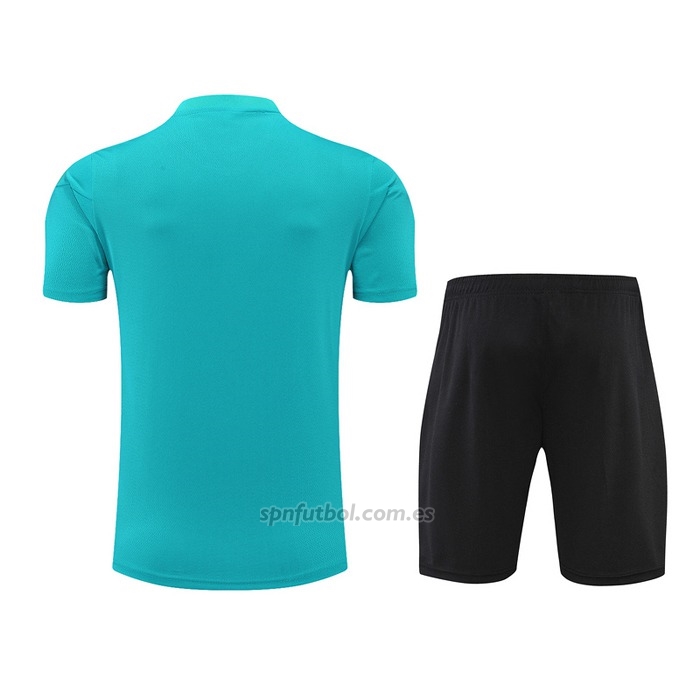 Chandal del Juventus Manga Corta 2022-2023 Azul y Verde - Pantalon Corto